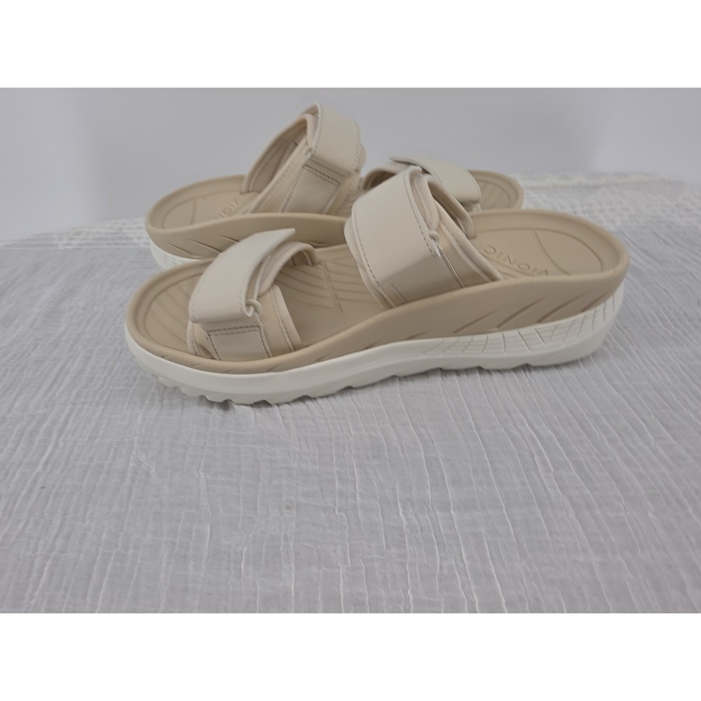 Vionic Renewal Adjustable Recovery Slide Sandals Cream Tan Women's Size 8 - Picture 6 of 16